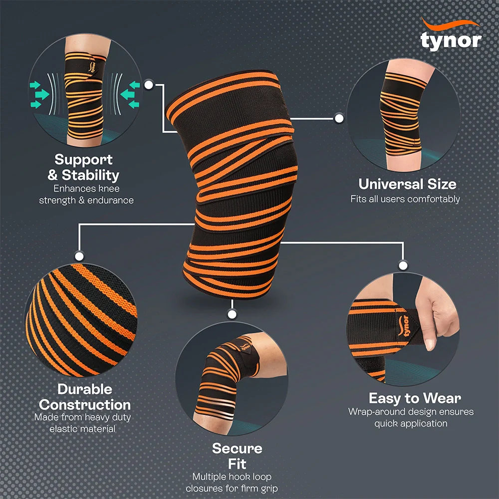 Tynor Weight Lifting Knee Wrap