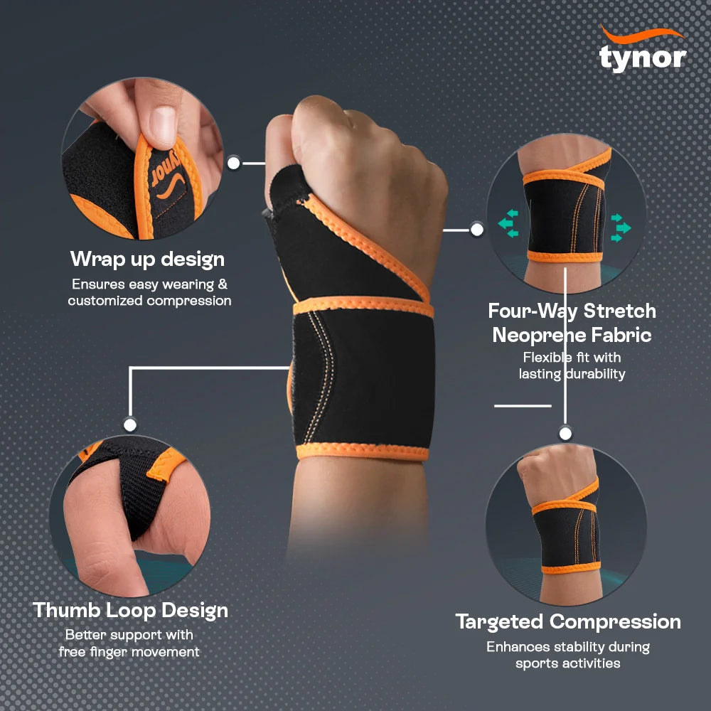 Tynor Wrist Support With Thumb Loop (Neo)
