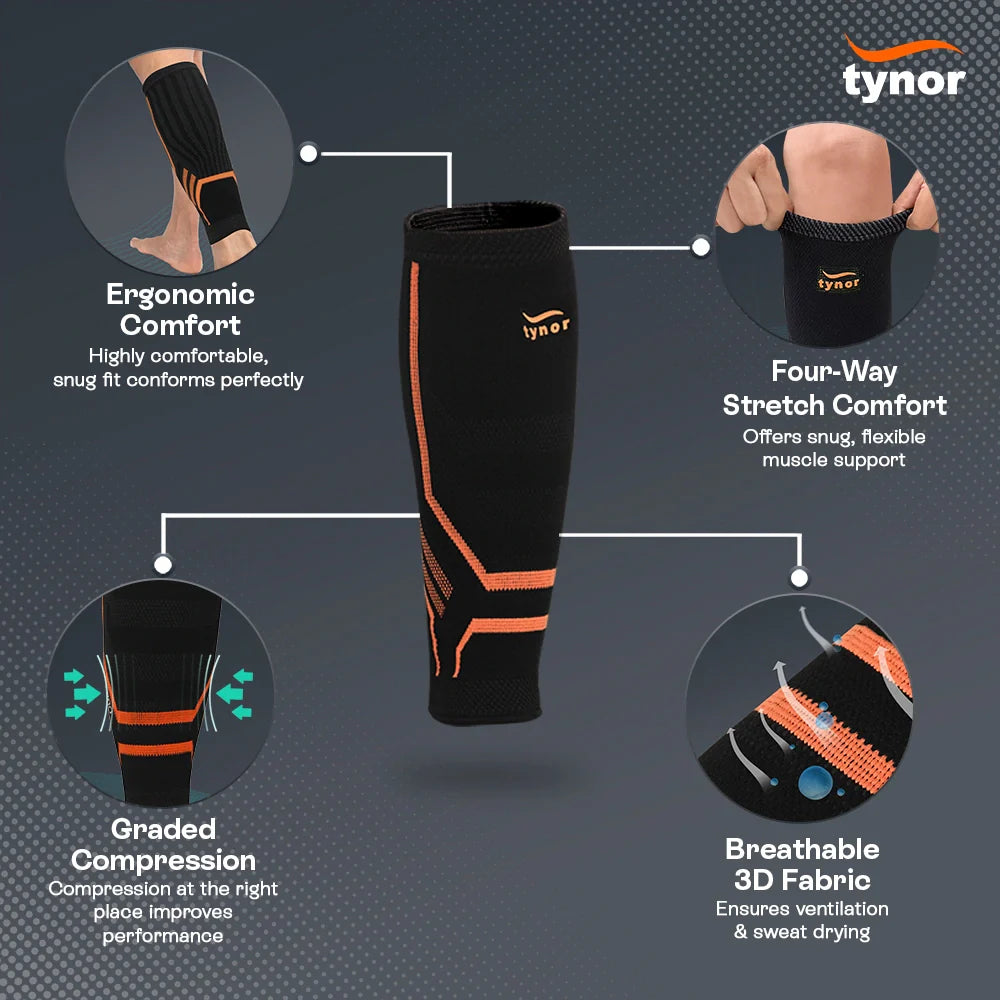 Tynor Shin & Calf support Air Pro