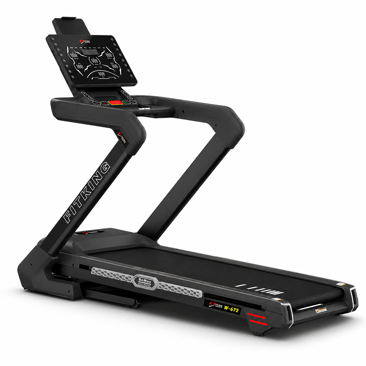 Fitking W-672 Professional Treadmill with 5HP Motor, LED Display & 15% Incline