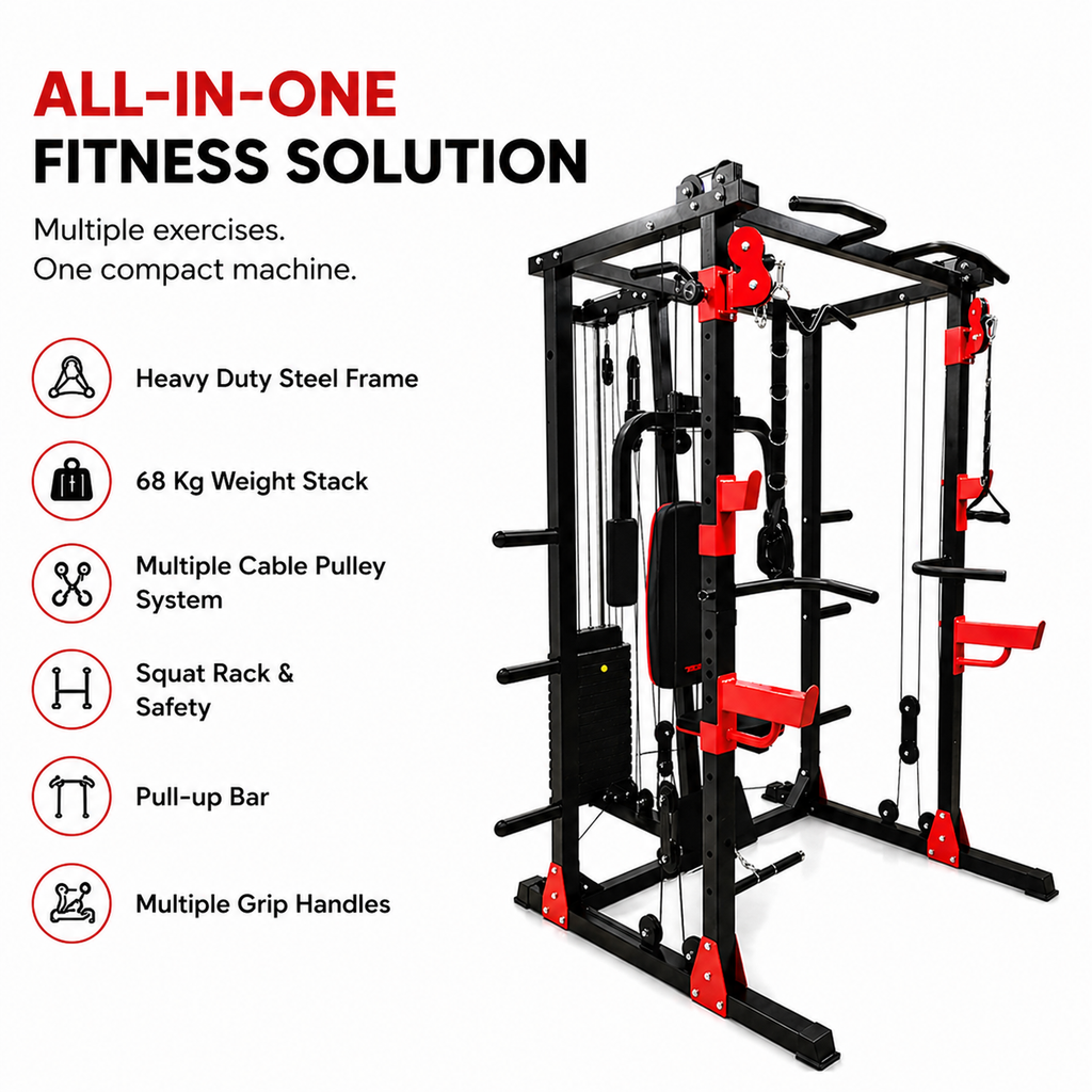 Welcare WC 4544 Multi Functional Trainer – Complete Strength Training & Squat System