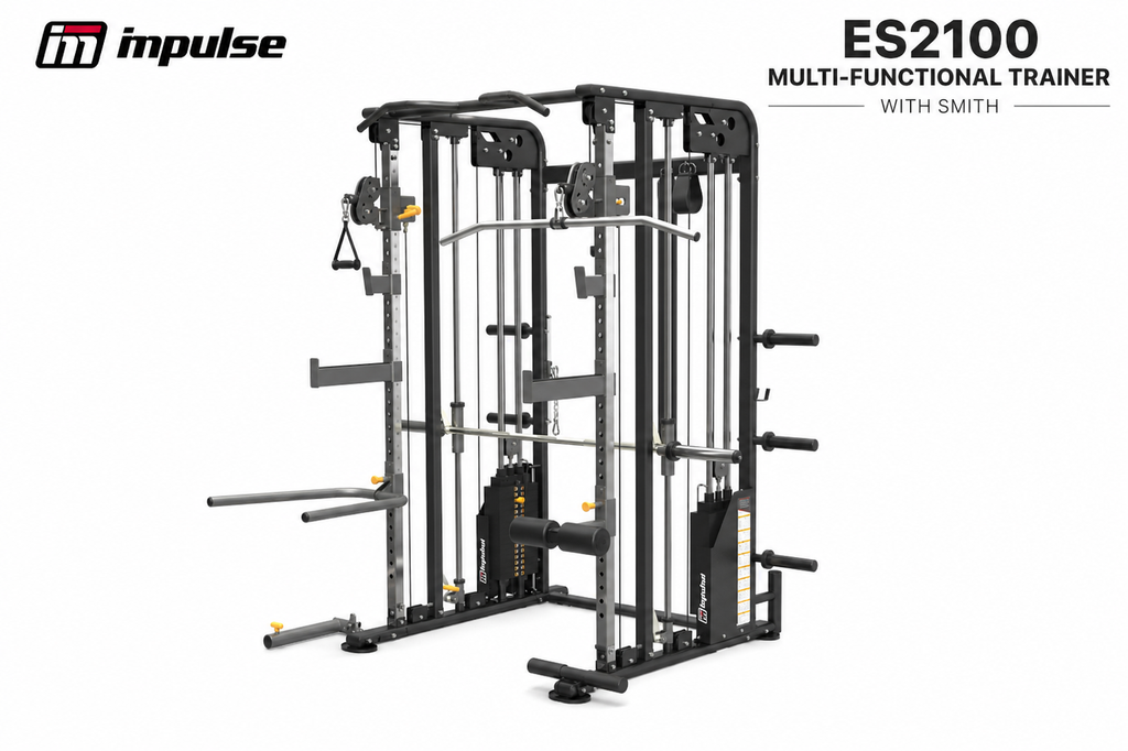 Impulse ES2100 Multi Gym with Smith Machine, Dual Weight Stacks & Adjustable Pulley System