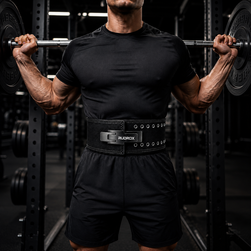 RUDROX Premium Lever Powerlifting Belt