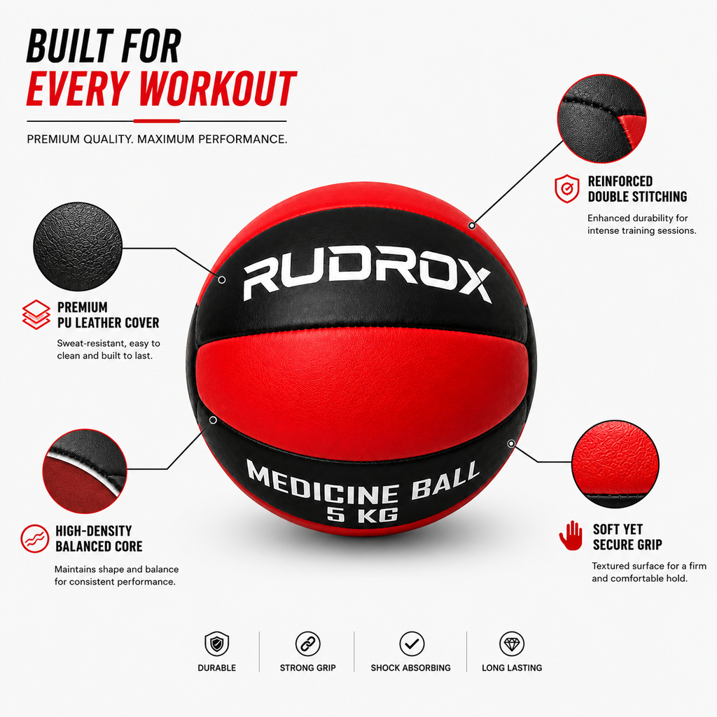 RUDROX Premium Medicine Ball