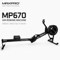 MAXPRO MP670 Commercial Air Rower | 10-Level Wind Resistance Rowing Machine