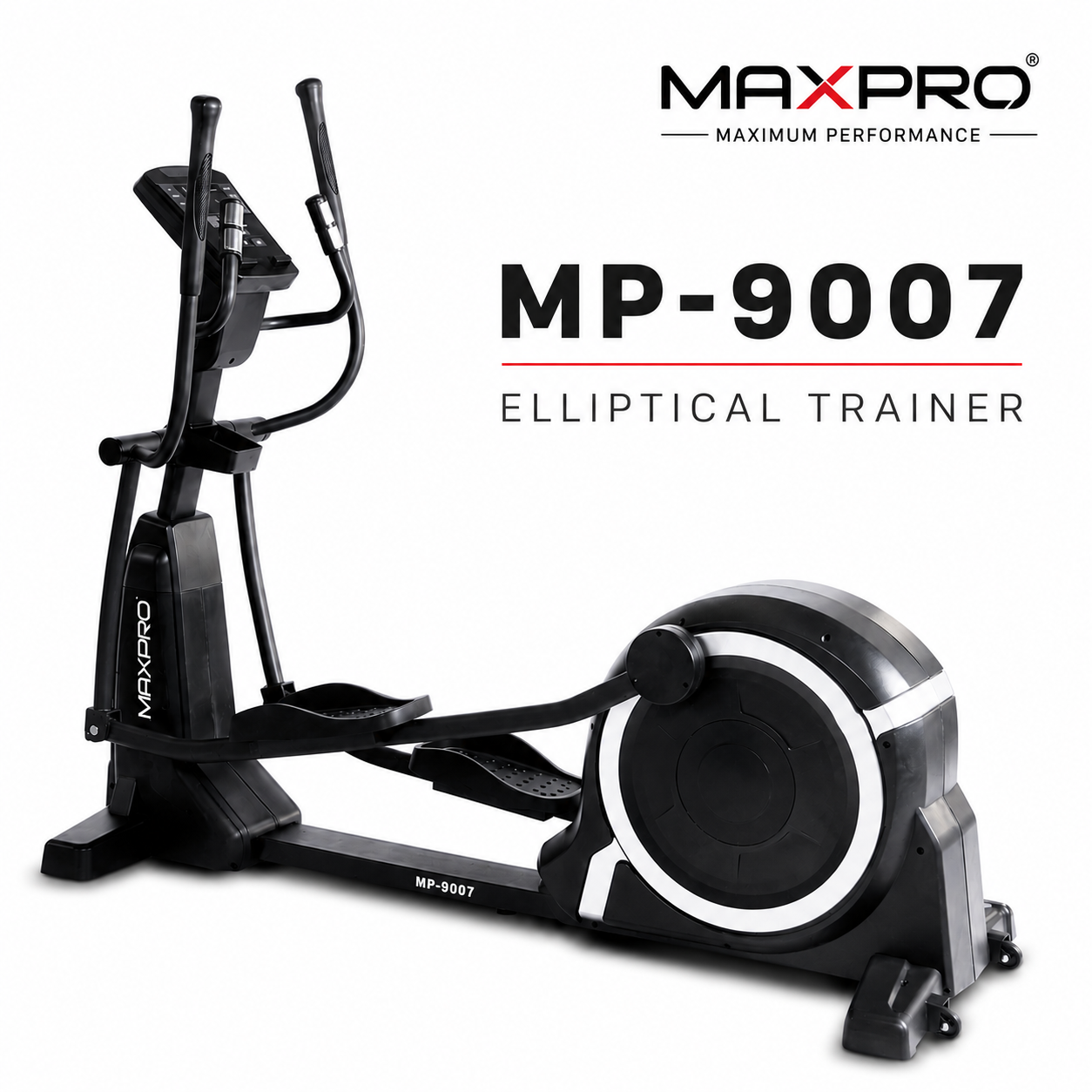 MAXPRO MP9007 Commercial Elliptical Trainer with 32-Level Auto Resistance & LED Display