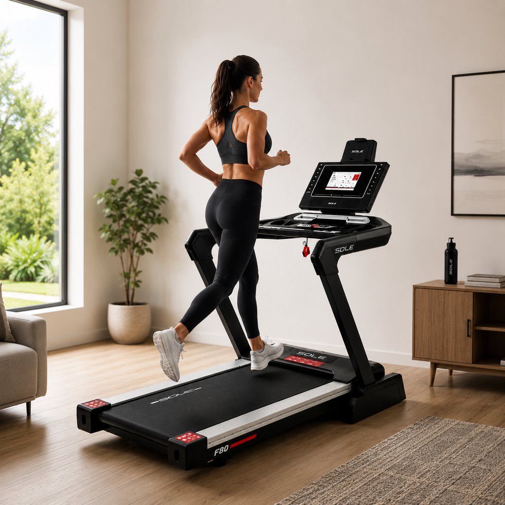 Sole F80 Motorised Treadmill with 3.5HP Motor & 10.1” Touchscreen Display