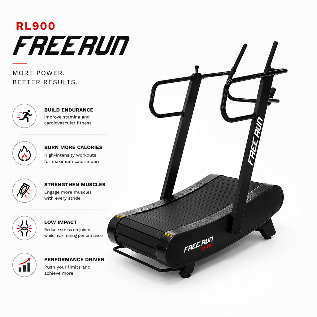 RL900 FREERUN Curved Manual Treadmill with Magnetic Resistance