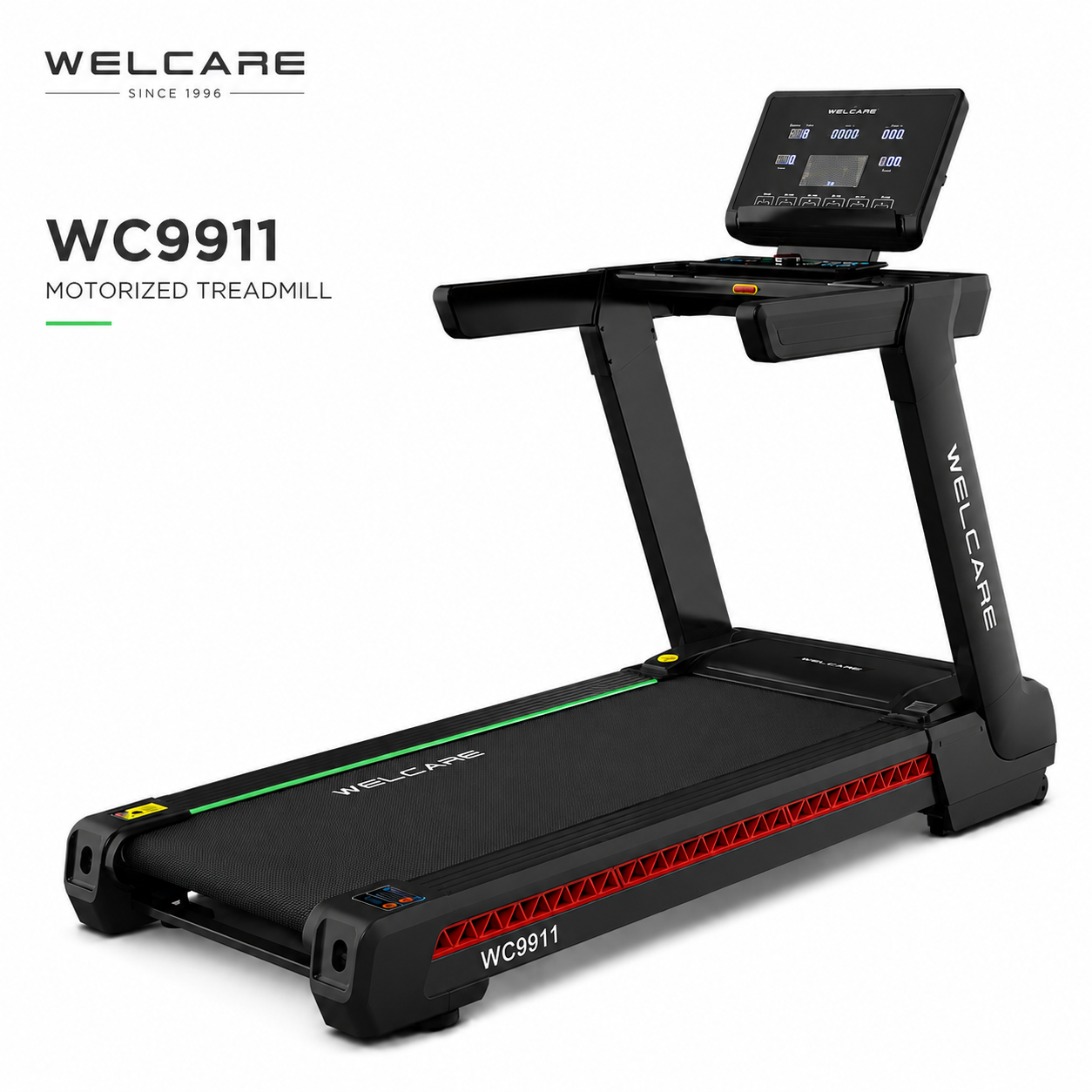 WC9911 Motorized Treadmill with 4.0 HP AC Motor & 20-Level Auto Incline