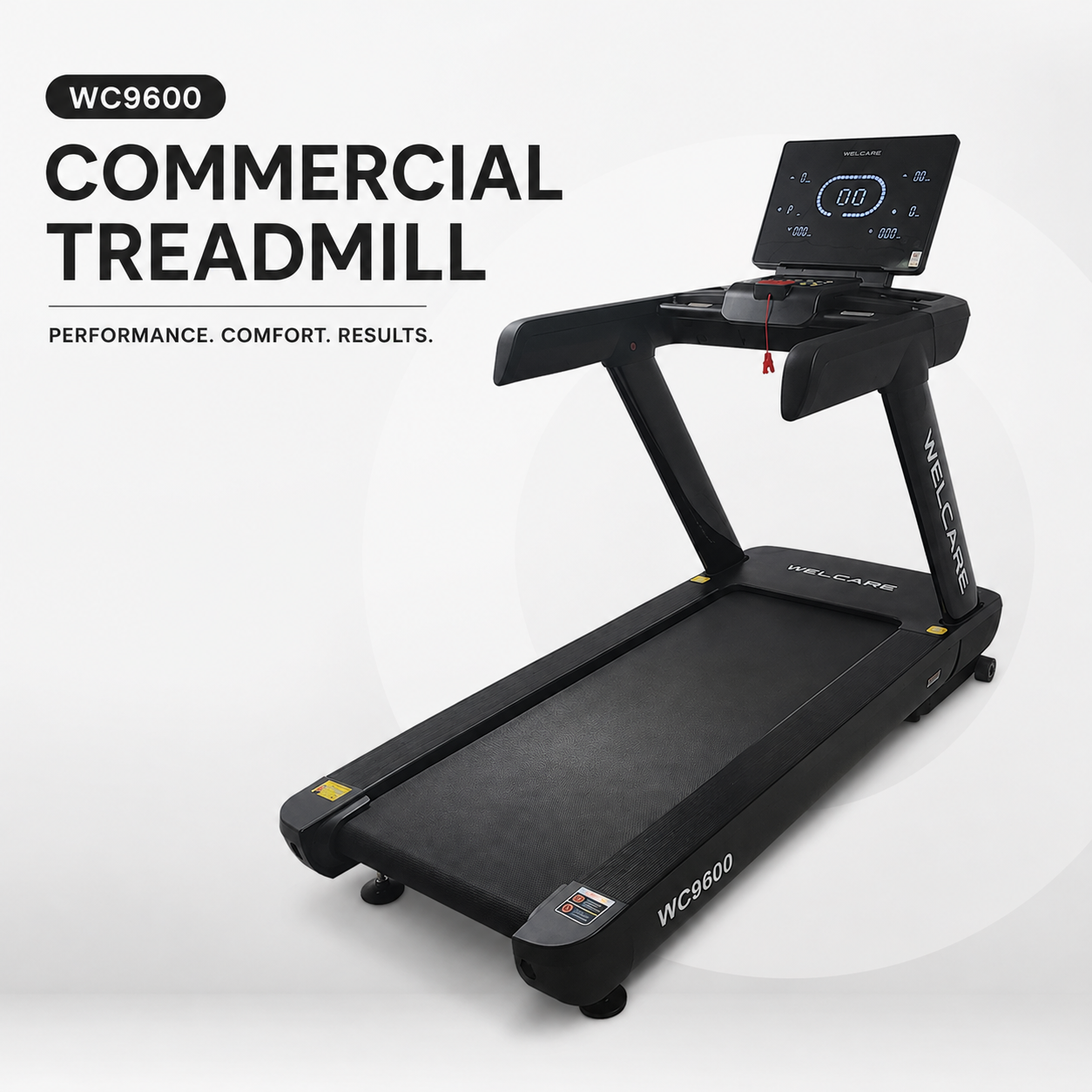 WC9600 Commercial Treadmill with 4.0 HP AC Motor & 20-Level Auto Incline