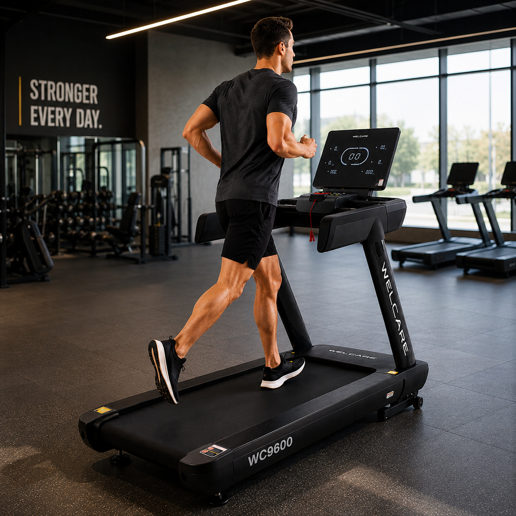 WC9600 Commercial Treadmill with 4.0 HP AC Motor & 20-Level Auto Incline