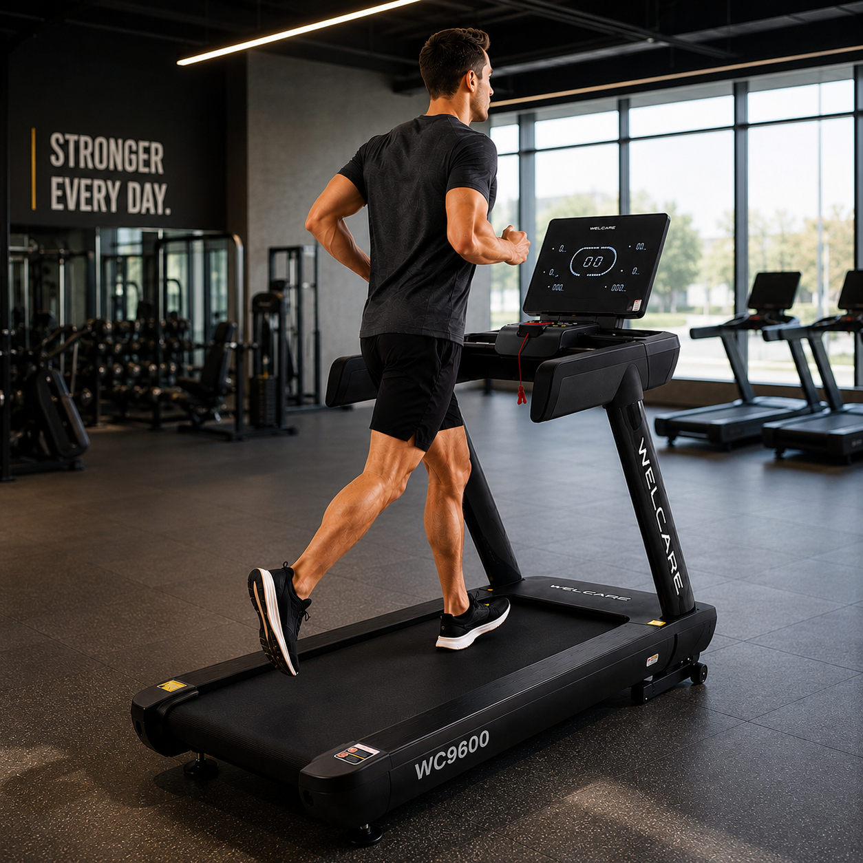 WC9600 Commercial Treadmill with 4.0 HP AC Motor & 20-Level Auto Incline