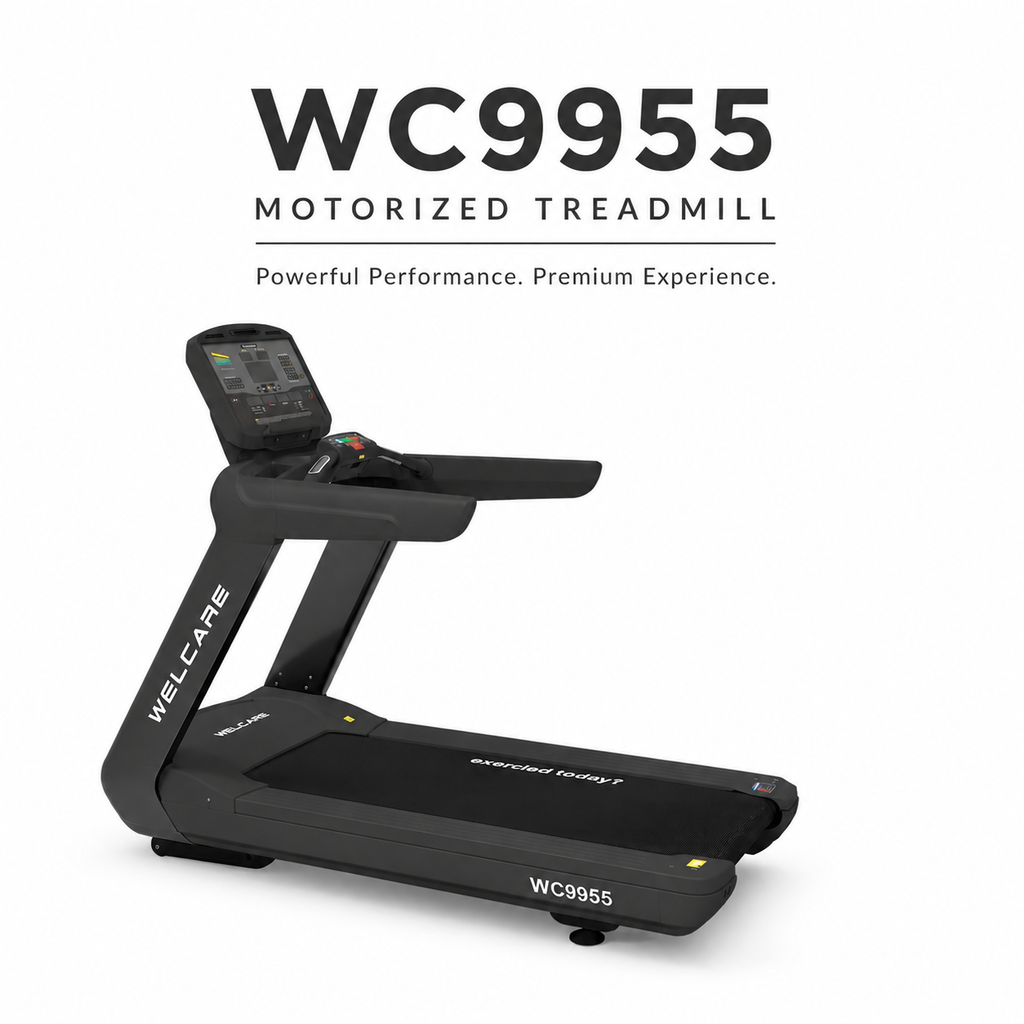 WC9955 Motorized Treadmill with 4.0/8.0 HP AC Motor & 21-Level Auto Incline