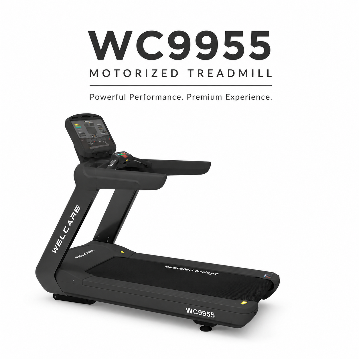 WC9955 Motorized Treadmill with 4.0/8.0 HP AC Motor & 21-Level Auto Incline