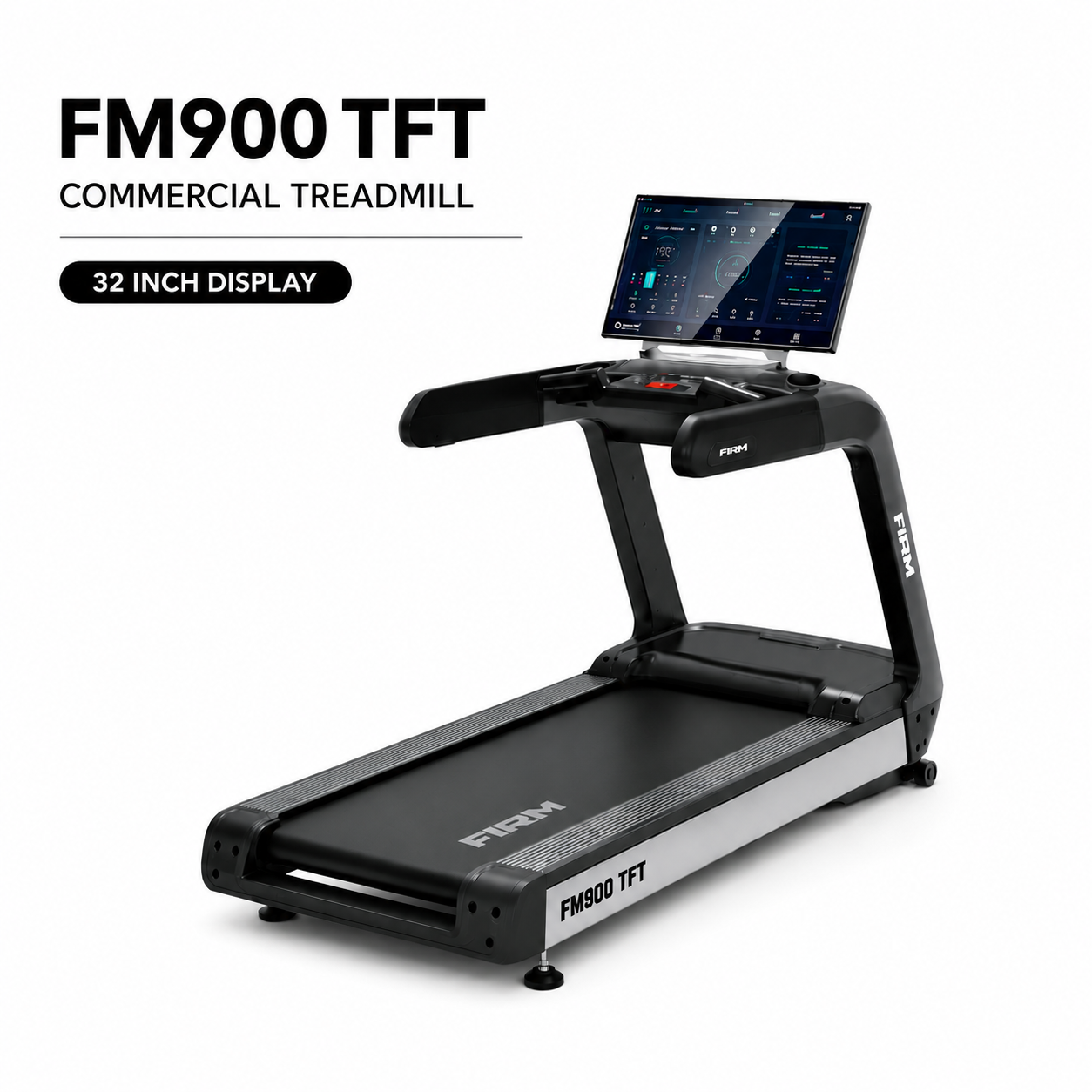 FIRM FM900TFT Commercial Treadmill with 32-Inch TFT Display & 4.0/8.0 HP AC Motor