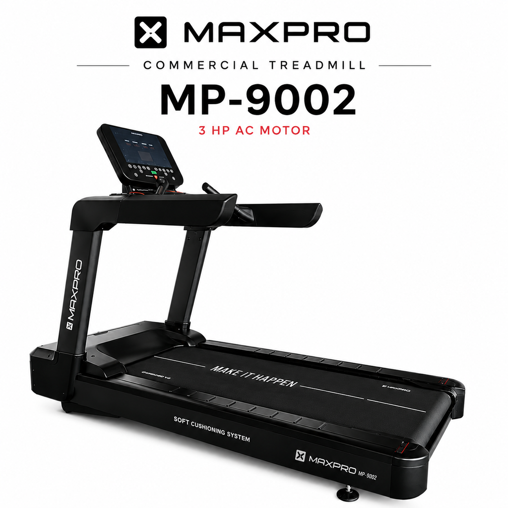 MP9002 Commercial Treadmill with 3 HP AC Motor & 15-Level Auto Incline