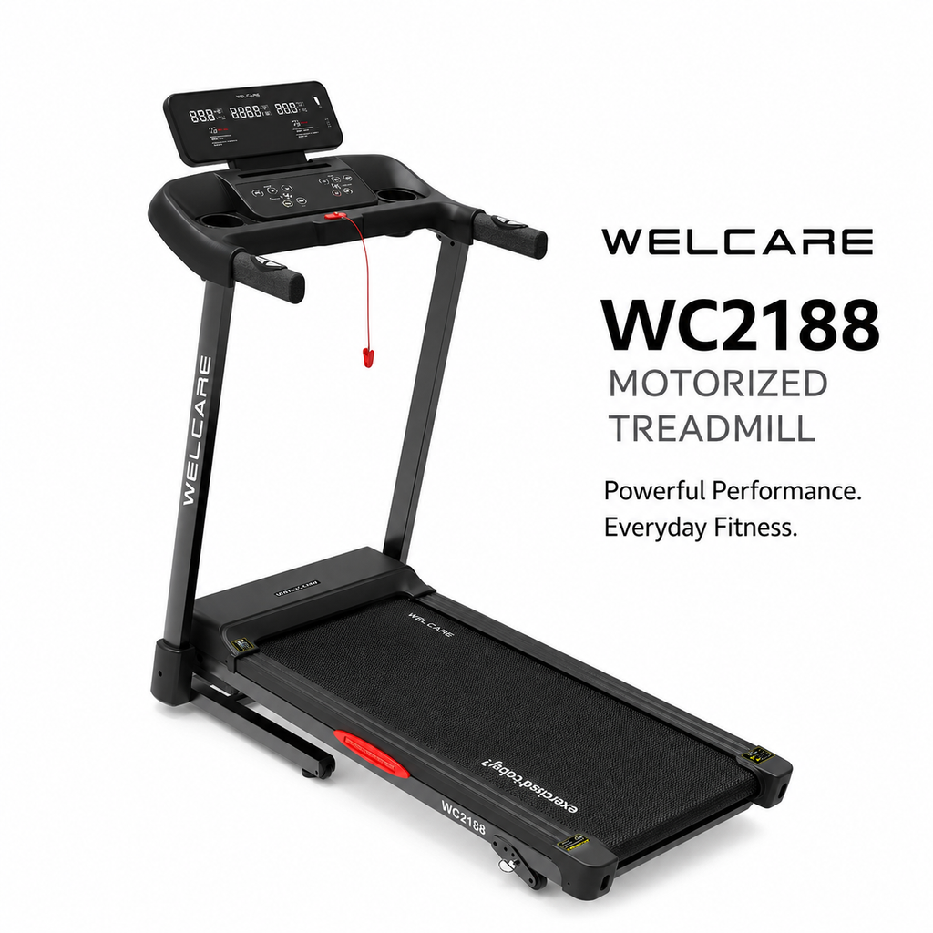 Welcare WC2188 Home Use Treadmill with Multi-Function Display & Smooth Performance