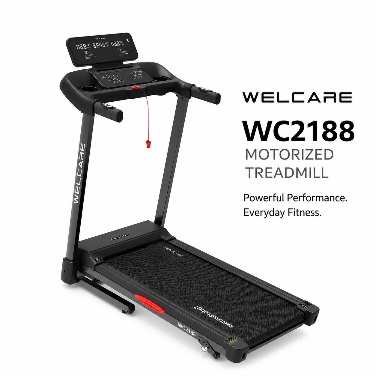 Welcare WC2188 Home Use Treadmill with Multi-Function Display & Smooth Performance
