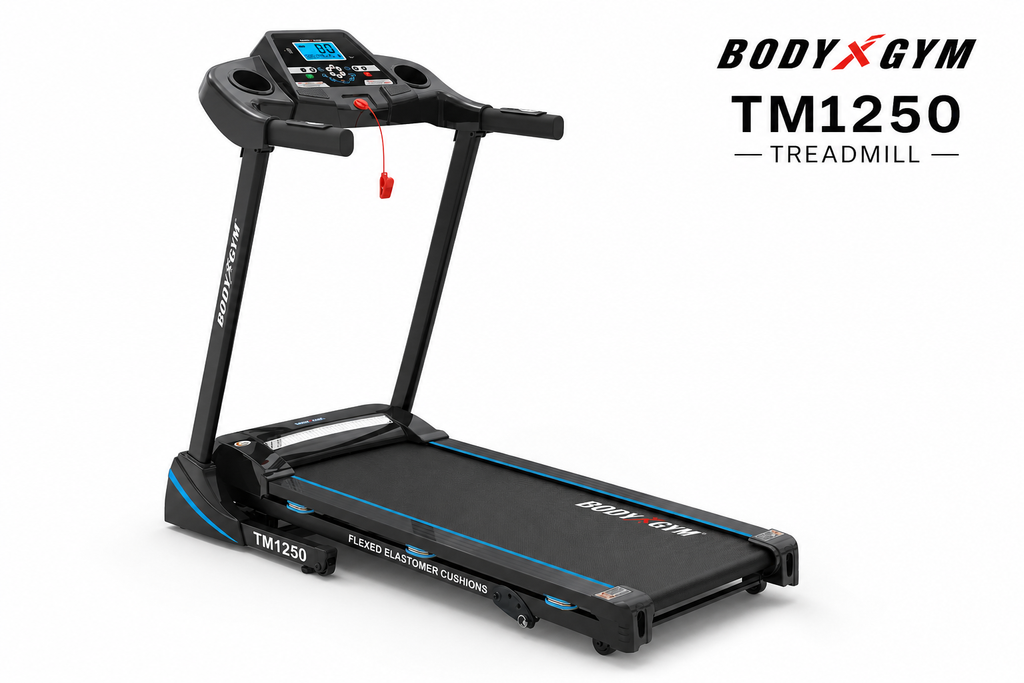 Body Gym TM1250 Motorized Treadmill – 2.5HP Folding Home Fitness Machine with LCD Display