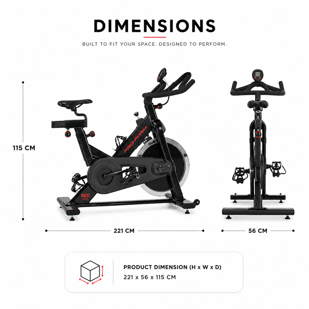 PROFORM 500 SPX Spin Bike with Silent Magnetic Resistance & iFit Compatibility