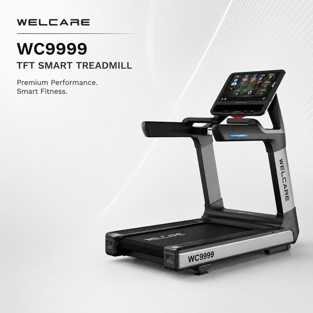 WC9999 TFT Smart Treadmill with 27-Inch HD Touch Display & 4.0 HP AC Motor