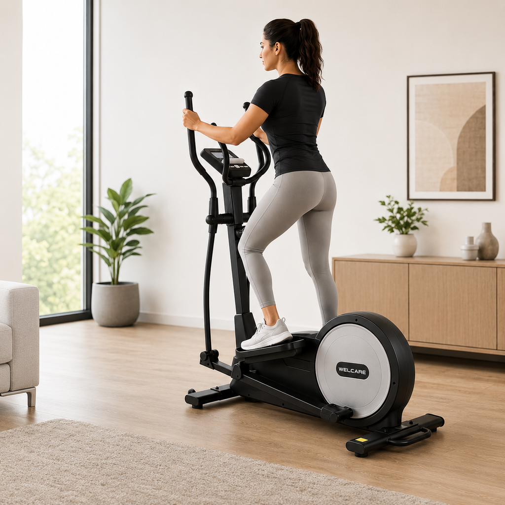 WC6666 Magnetic Cross Trainer with 12 Kg Flywheel & LCD Display