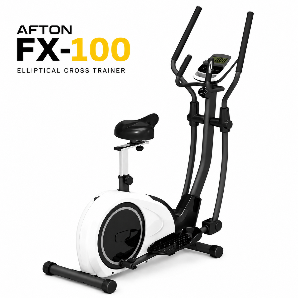 Afton FX-100 Cardio Fitness Elliptical Cross Trainer with 10 Kg Flywheel & Magnetic Resistance