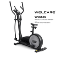 WC6666 Magnetic Cross Trainer with 12 Kg Flywheel & LCD Display