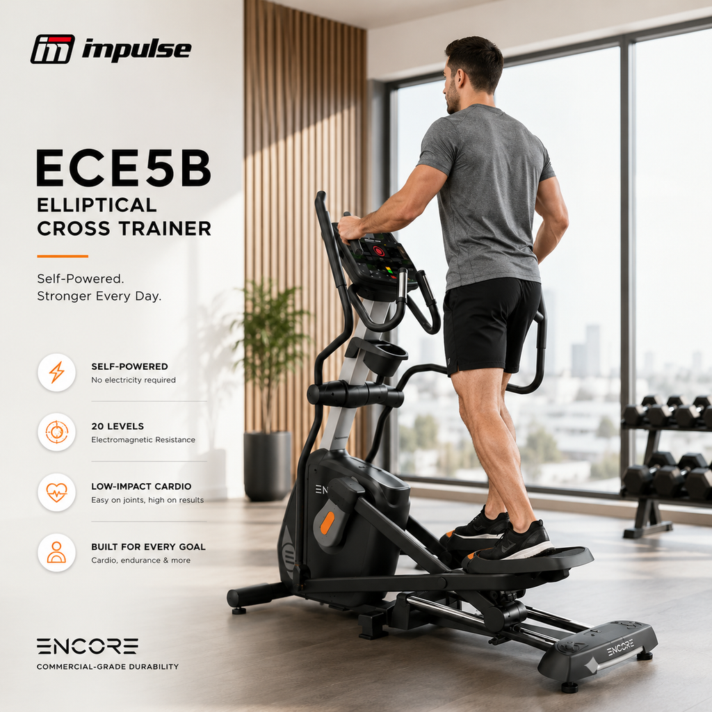 Impulse ECE5B Self-Powered Elliptical Cross Trainer with 20-Level Magnetic Resistance