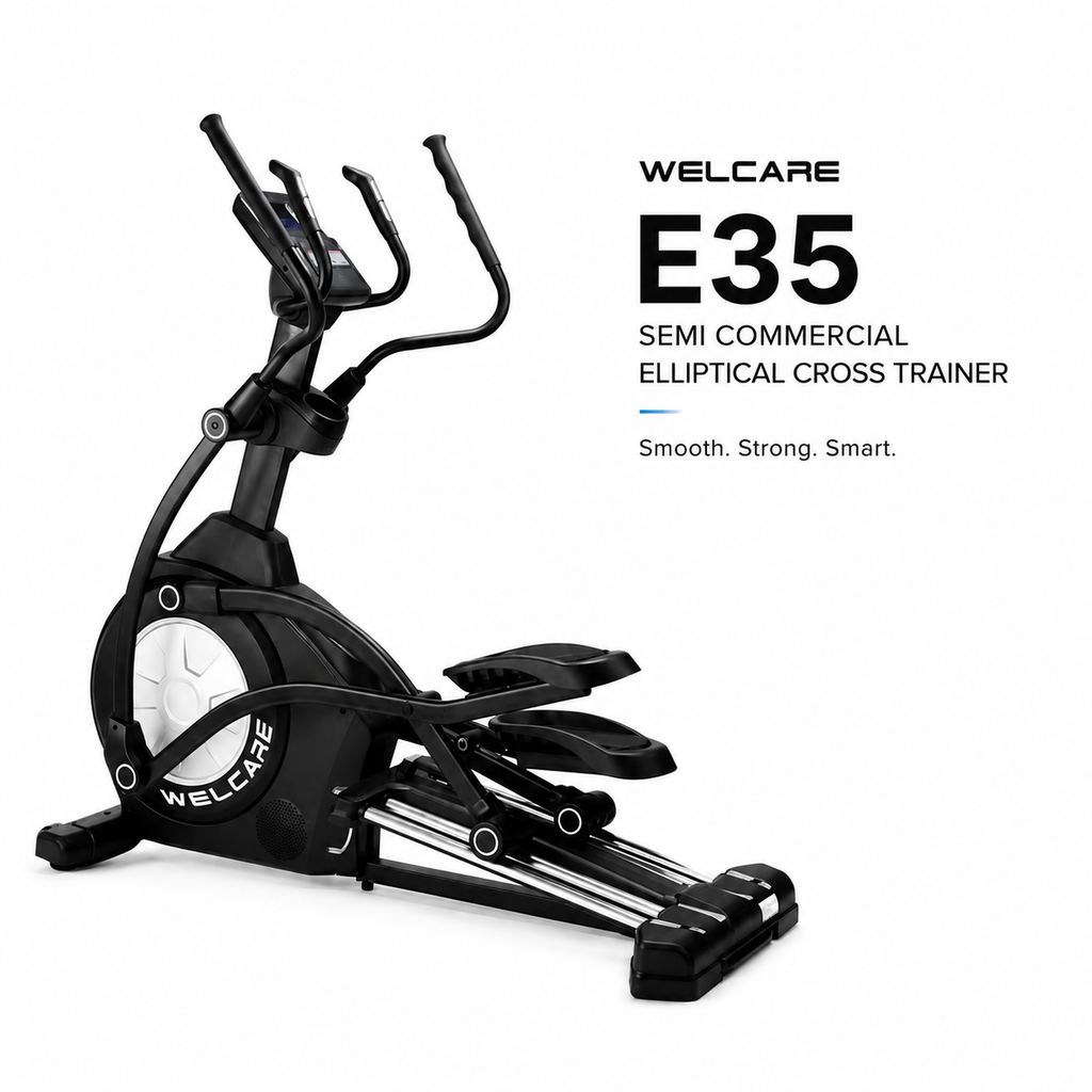 WELCARE E35 Semi Commercial Elliptical Cross Trainer with EMS Resistance & LCD Display