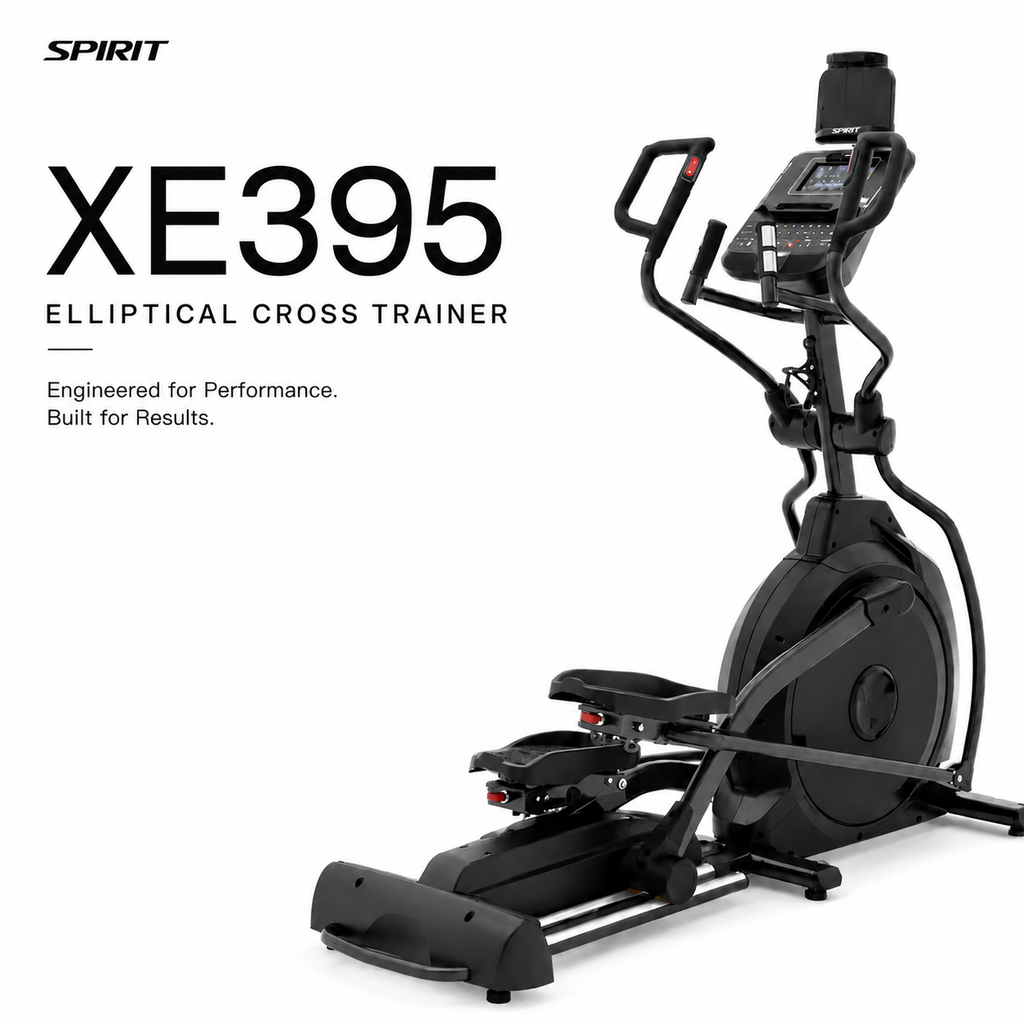Spirit XE395 Elliptical Cross Trainer with Power Incline, Bluetooth & 20-Level ECB Resistance