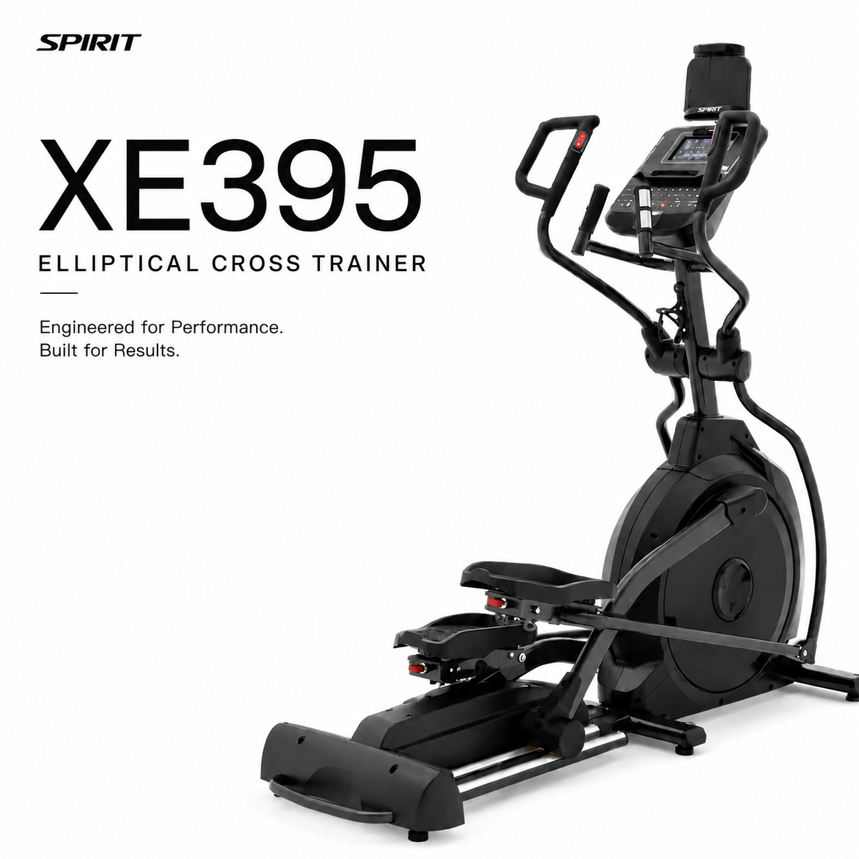 Spirit XE395 Elliptical Cross Trainer with Power Incline, Bluetooth & 20-Level ECB Resistance