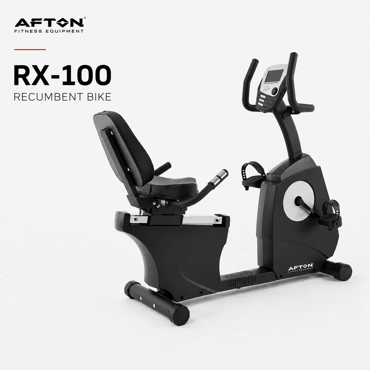 Afton RX-100 Recumbent Bike Trainer with 16-Level Resistance & LCD Console