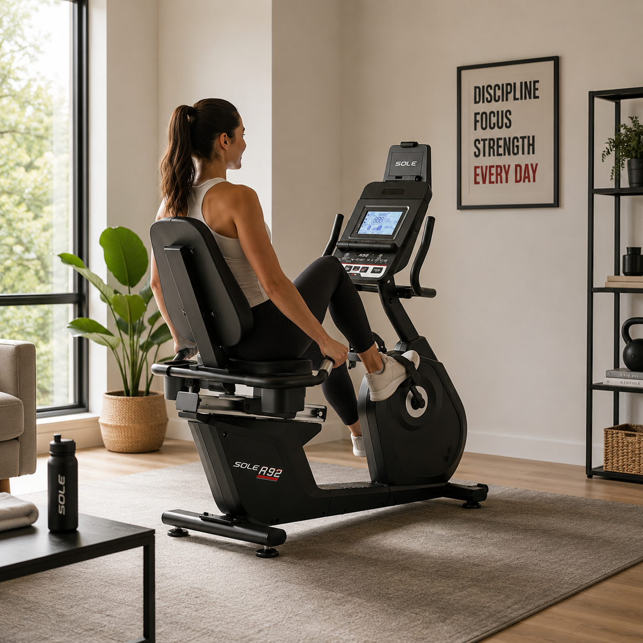 Sole R92 Premium Recumbent Bike with Bluetooth Speakers & 20 Resistance Levels