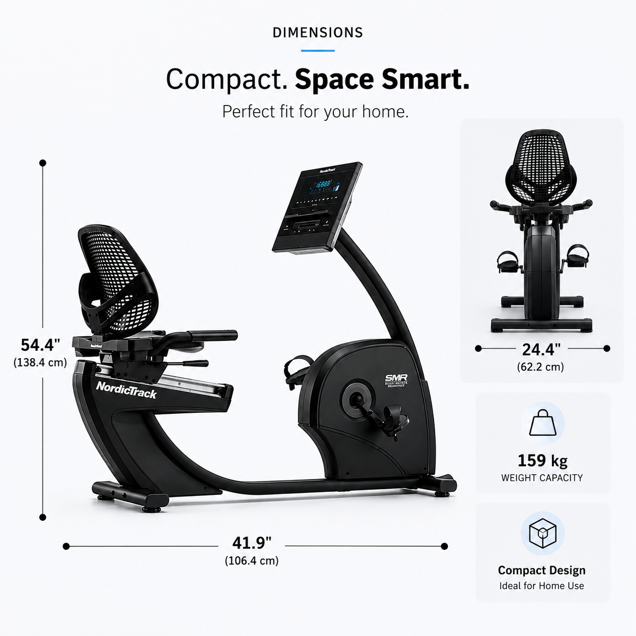 NordicTrack GX LE Smart Recumbent Bike with 26 Digital Resistance Levels & iFIT Compatibility