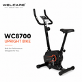 WELCARE WC8700 Upright Bike with 8-Level Magnetic Resistance & LCD Display