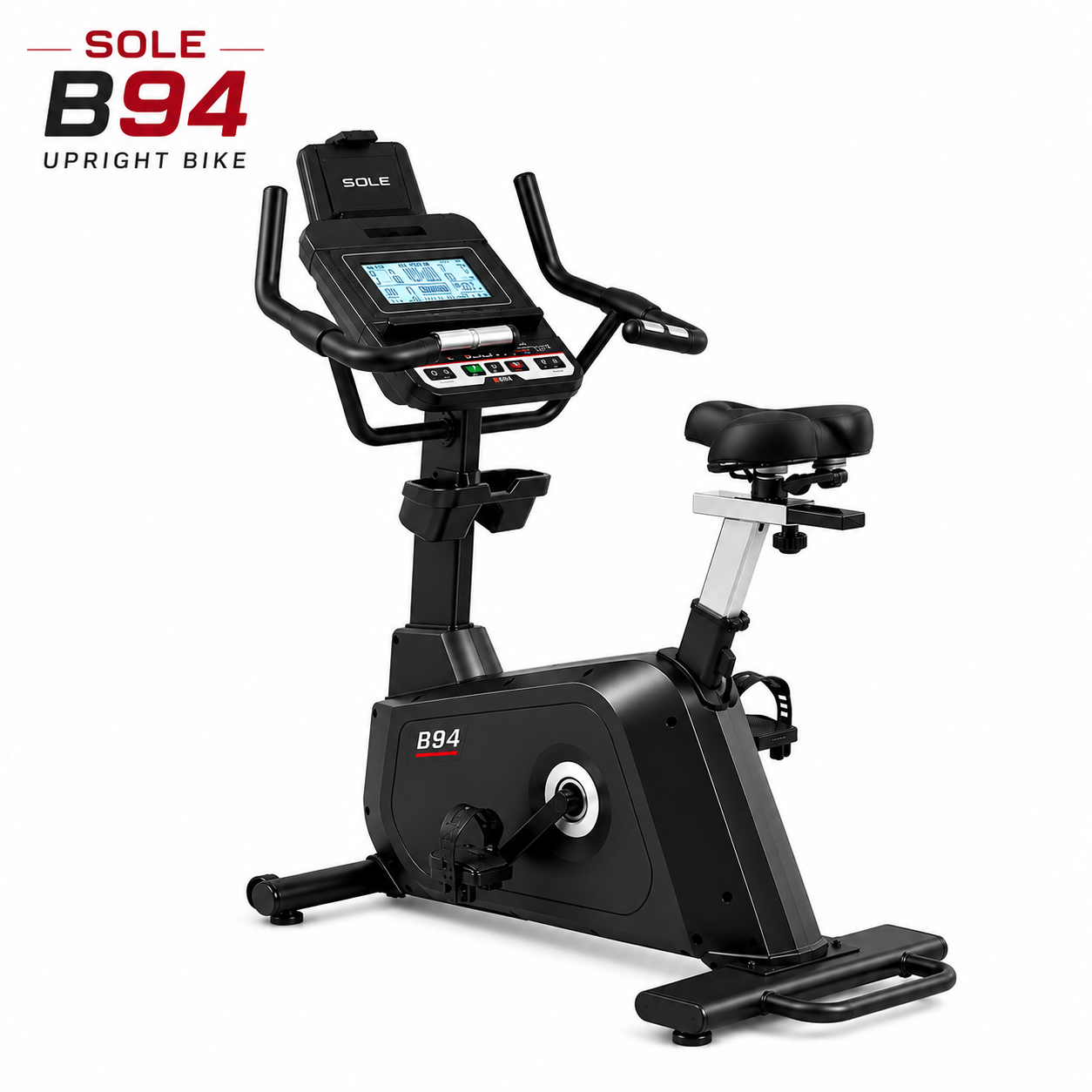 Sole B94 Upright Bike with 20-Level ECB Resistance & Bluetooth Connectivity