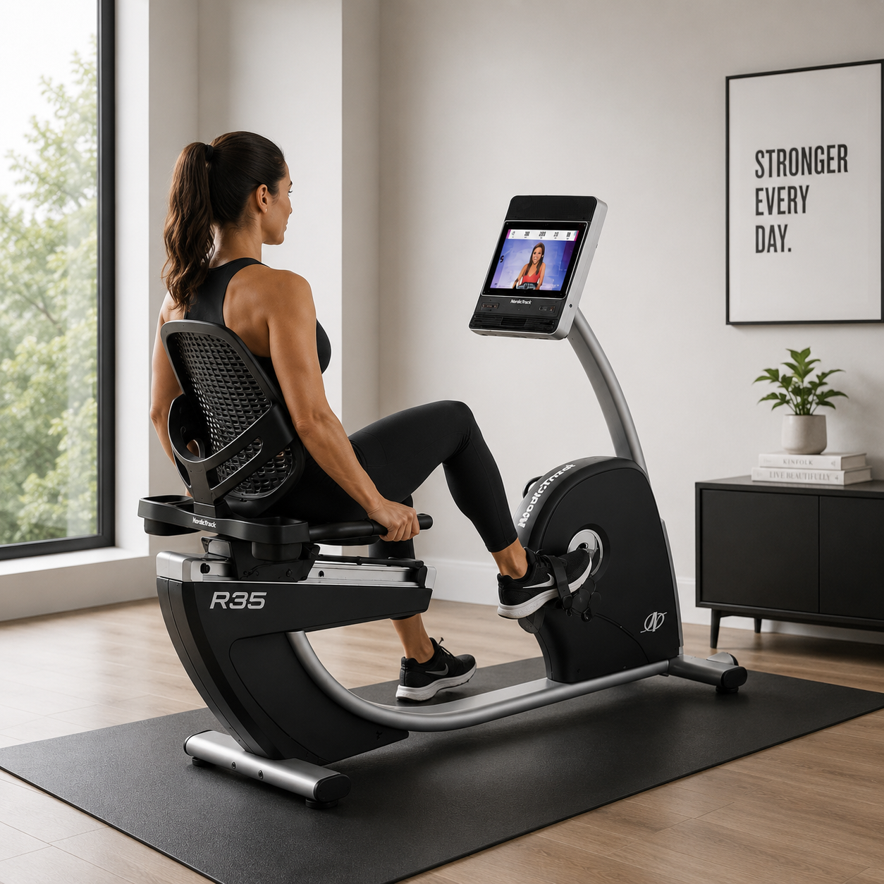 NordicTrack Commercial R35 Recumbent Bike with 14” Touchscreen & 26 Digital Resistance Levels