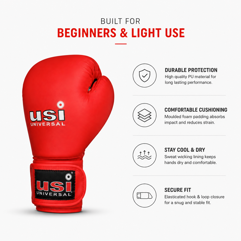 USI 609MPU Lite Contest Boxing Gloves – Beginner Training Gloves