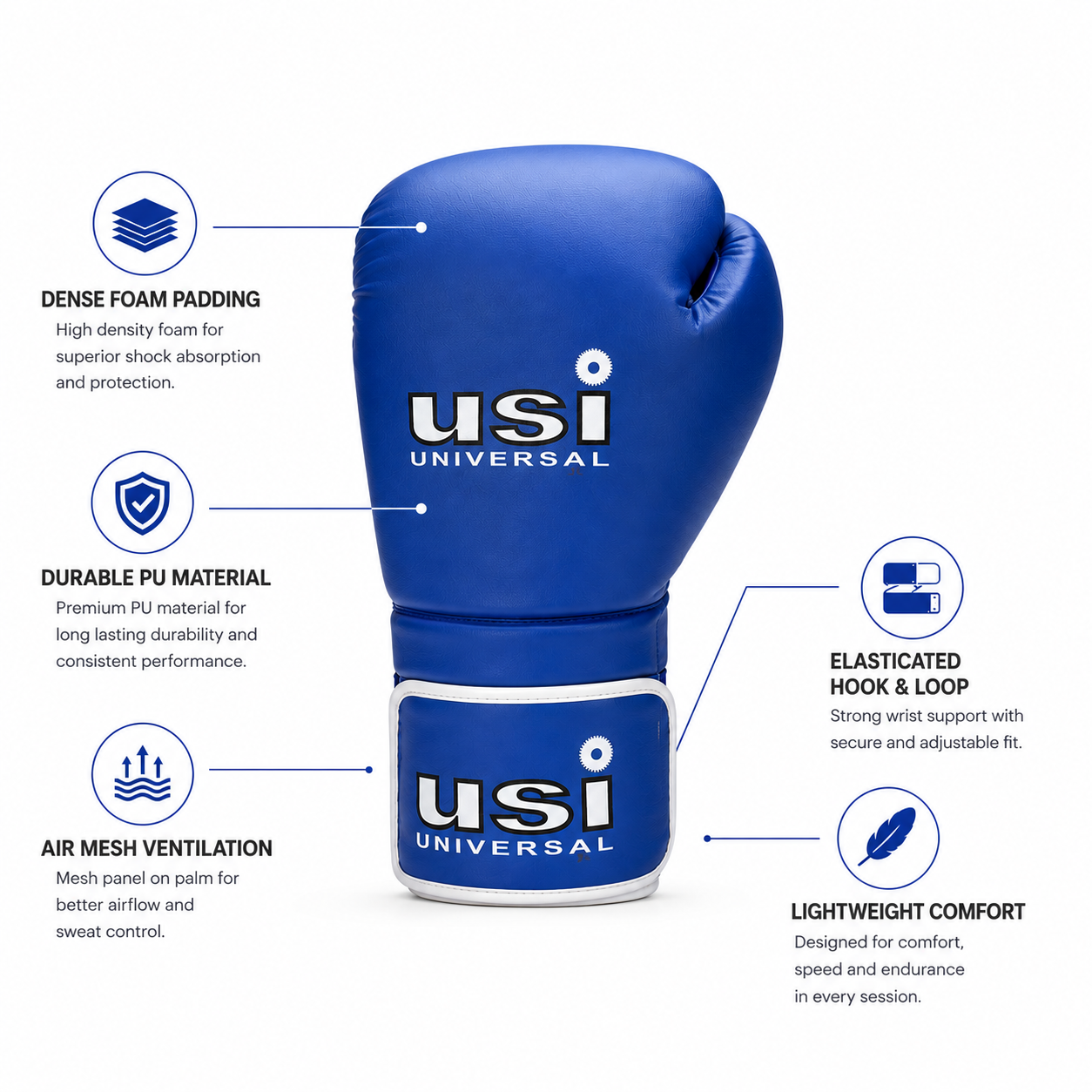 USI 612 Reliance Boxing Gloves – Training & Sparring Gloves