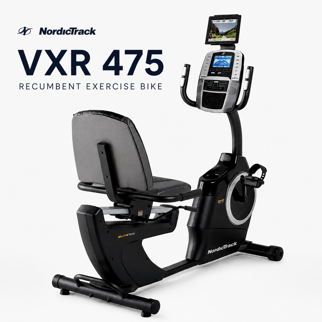 NordicTrack VXR 475 Recumbent Exercise Bike with 22-Level Magnetic Resistance & LCD Display
