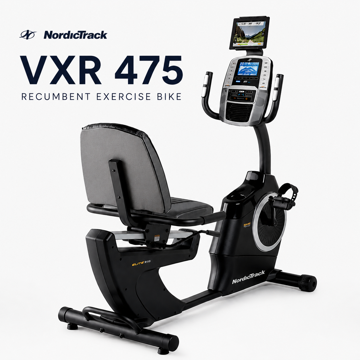 NordicTrack VXR 475 Recumbent Exercise Bike with 22-Level Magnetic Resistance & LCD Display