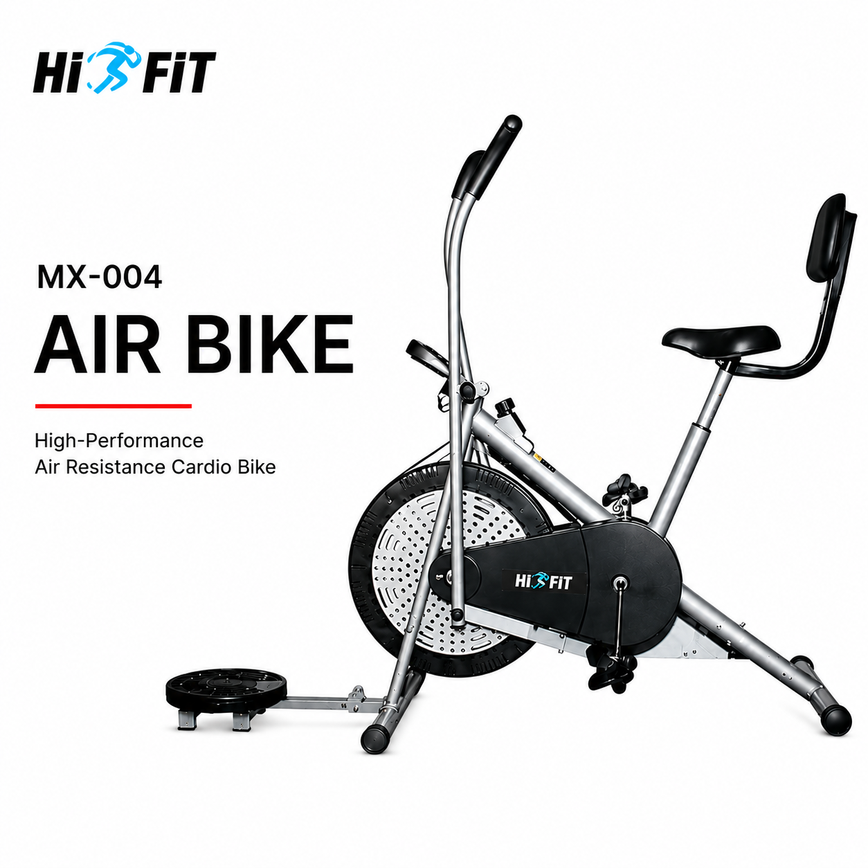 HIFIT MX-004 Air Bike with Air Resistance System & Full-Body Cardio Training