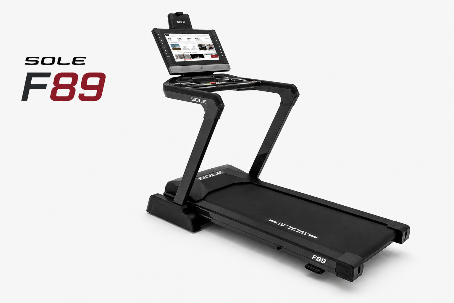 Sole F89 Motorized Treadmill – 4.0HP Motor, 21.5” Touchscreen, Incline/Decline Smart Fitness Machine