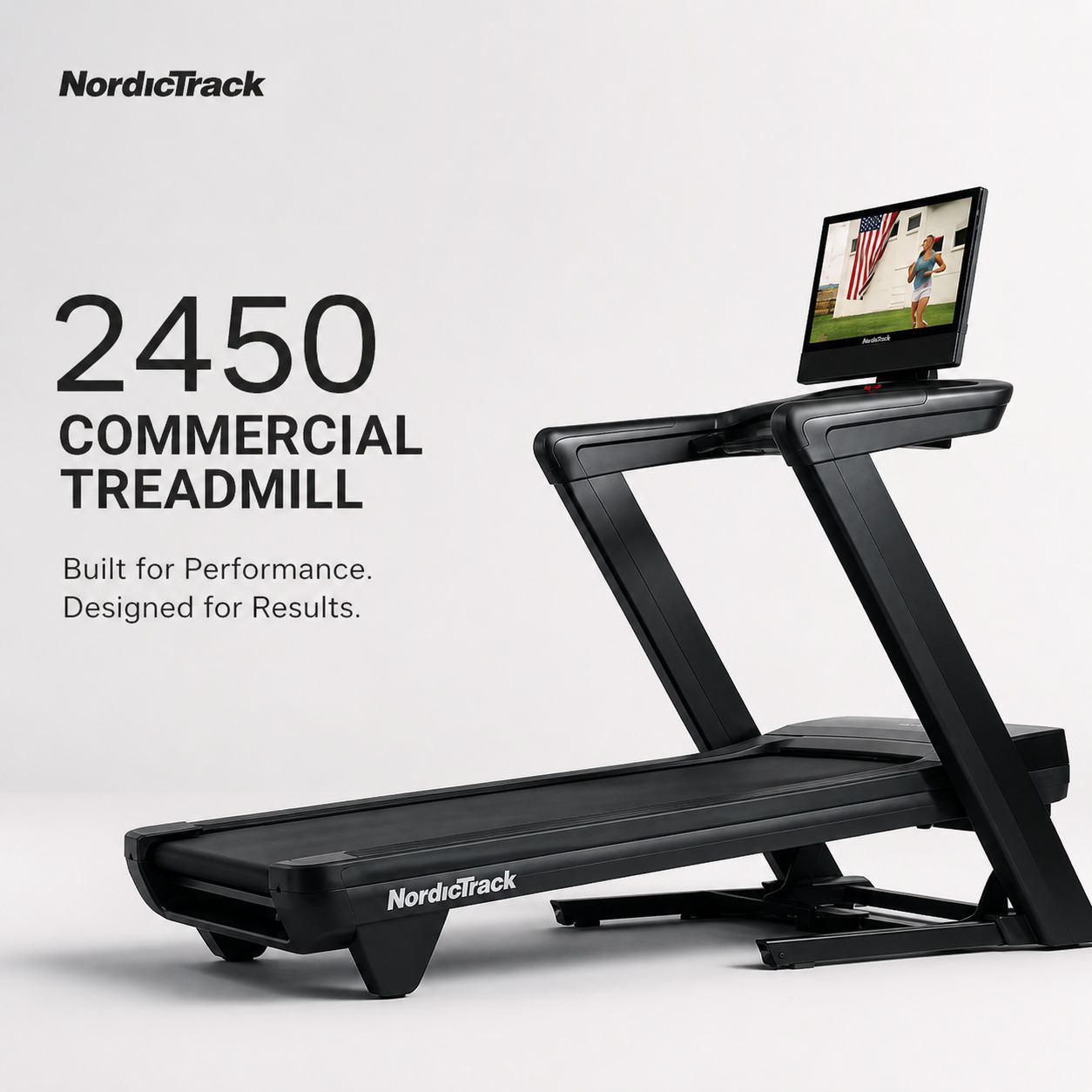 NordicTrack Commercial 2450 Treadmill – 4.25 CHP Motor, 24” HD Touchscreen, Incline/Decline Smart Fitness Machine
