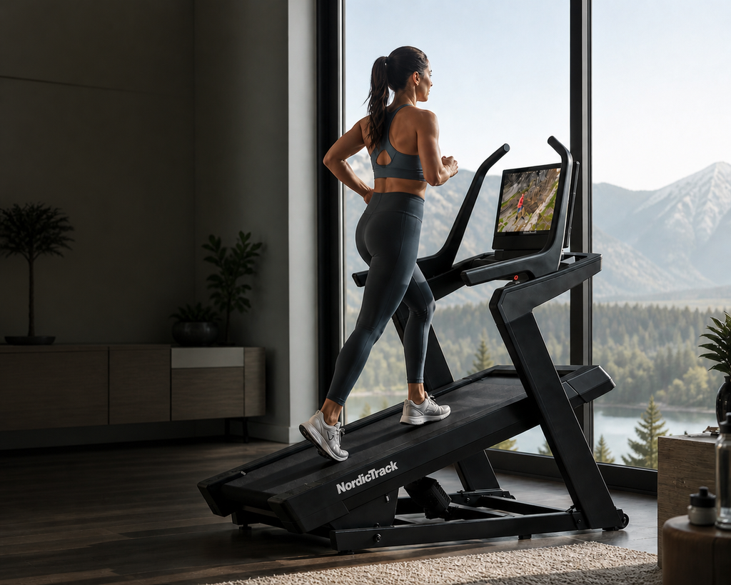 NordicTrack X24 Incline Trainer – 4.25 CHP Motor, 24” Touchscreen, -6% to 40% Incline Smart Treadmill