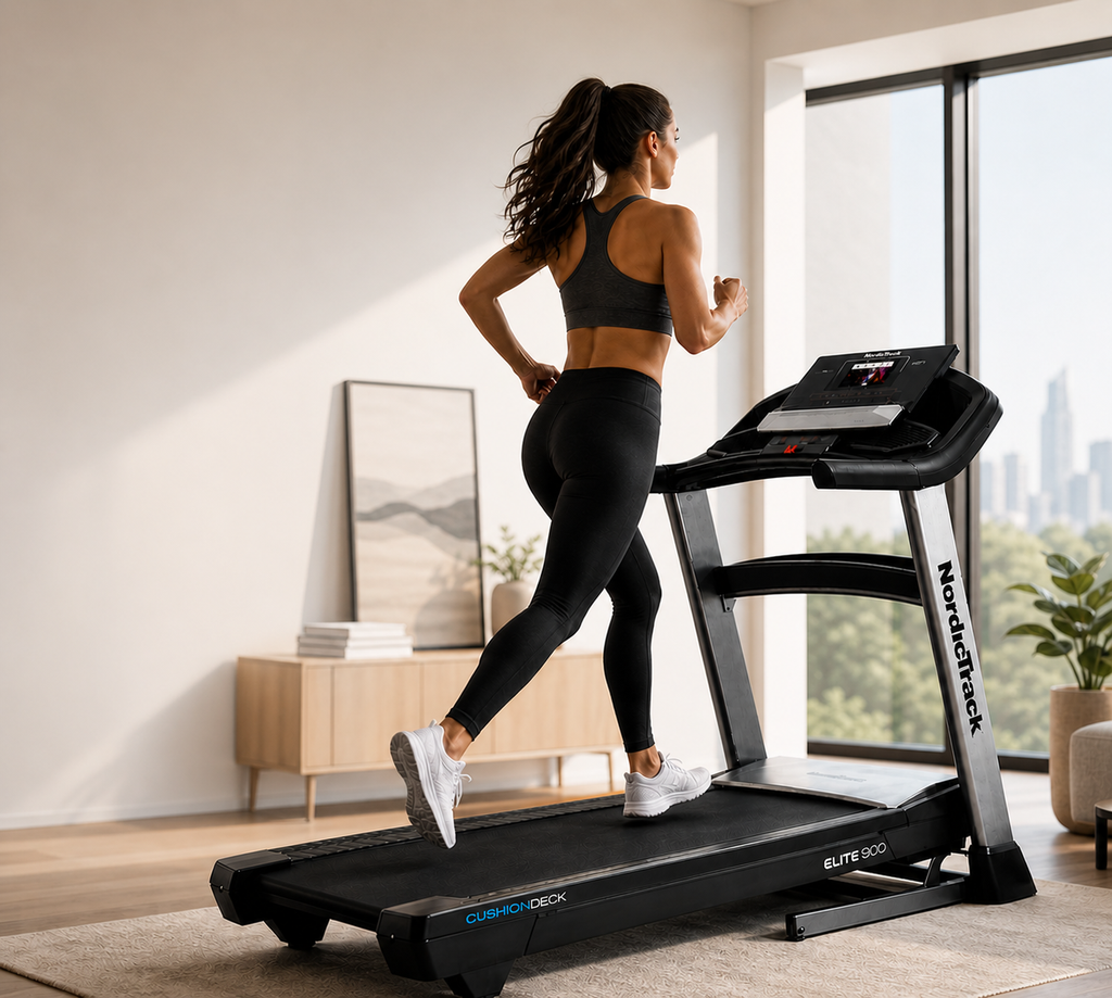 NordicTrack Elite 900 Treadmill – Smart Touchscreen, Foldable Home Fitness Running Machine