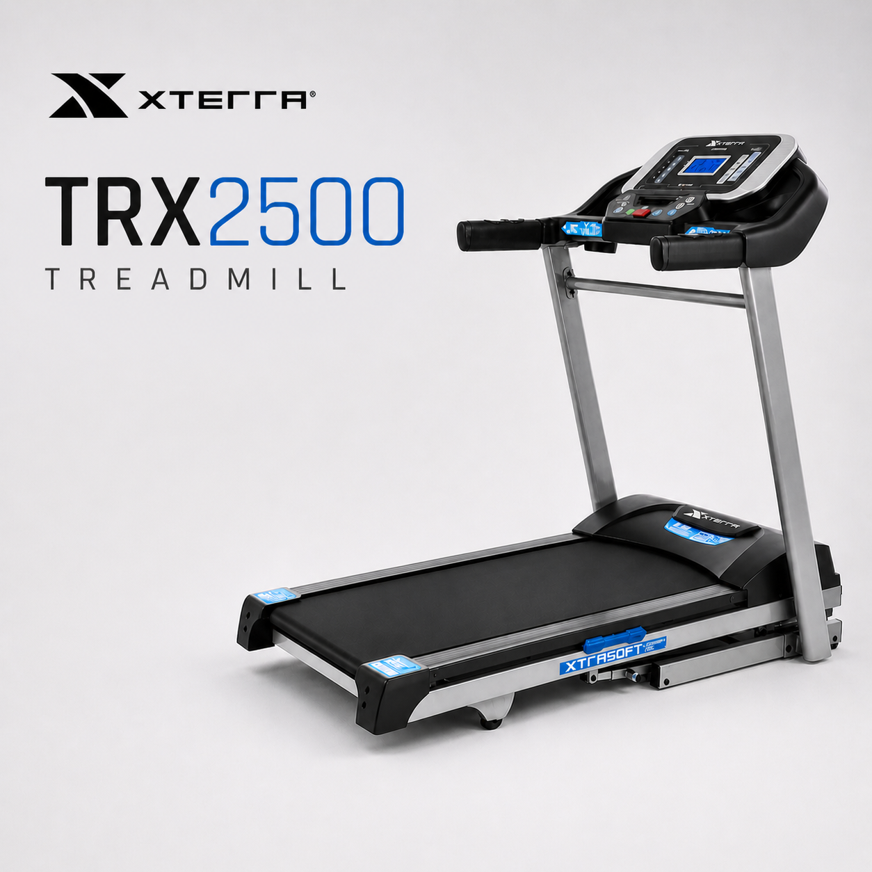 XTERRA TRX2500 Treadmill – 2.25HP Motor, 10 mph Speed, 10-Level Incline, Folding Home Fitness Machine