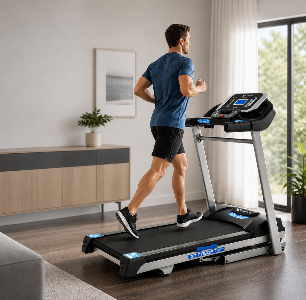 XTERRA TRX2500 Treadmill – 2.25HP Motor, 10 mph Speed, 10-Level Incline, Folding Home Fitness Machine