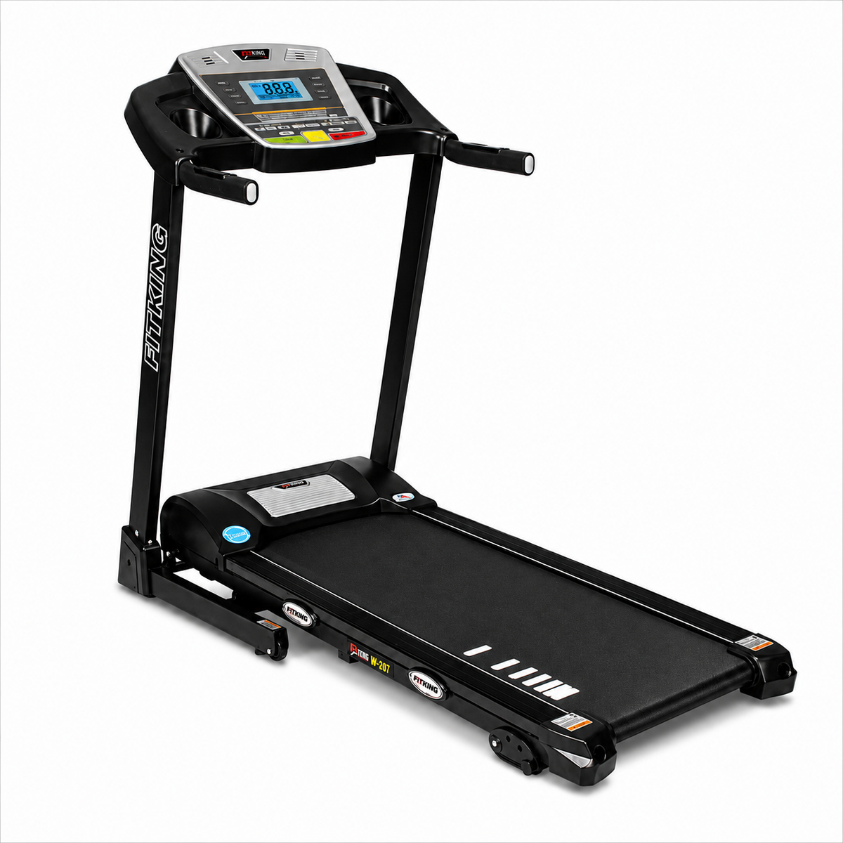 FITKING W-207 Motorized Treadmill (2.0 HP, 14 km/h, LCD Display, Foldable, Home Use)